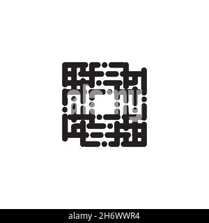 Touch id flat icon. Simple style finger print poster background symbol. Logo design element. T-shirt printing. Vector for sticker. Stock Vector