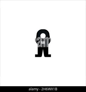 Cosmonaut flat icon. Simple style space science poster background symbol. Logo design element. T-shirt printing. Vector for sticker. Stock Vector