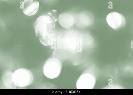 Blurred lights blue background. Abstract bokeh with soft light. Trendy color Stock Photo