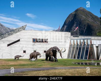 Glacier museum in Fjaerland at the Sognefjord, Norway Stock Photo