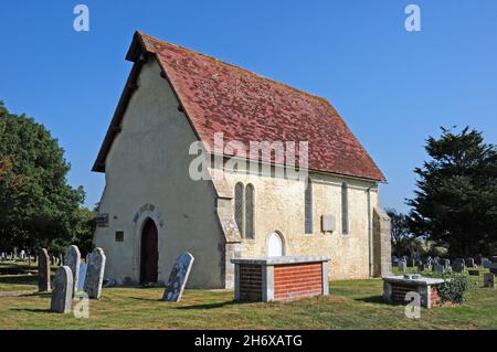 St Wilfrid's Chapel at Manhood End, Church Norton, Selsey, West Sussex. Stock Photo