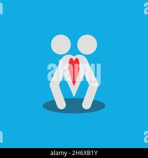 Donate flat icon. Simple style Donation poster background symbol. Logo design element. T-shirt printing. Vector for sticker. Stock Vector