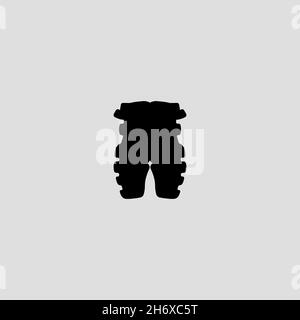 Sport pant flat icon. Simple style Man fashion shop poster background symbol. Logo design element. T-shirt printing. Vector for sticker. Stock Vector