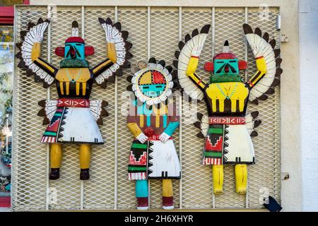 Native American Symbols in Albuquerque, New Mexico Stock Photo