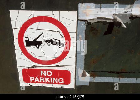 No Parking Sign, Dubrovnik, Croatia. Stock Photo