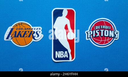 Los angeles lakers logo icon hi-res stock photography and images