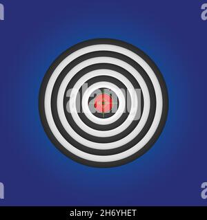 Shooting target aim foresight practice Stock Vector