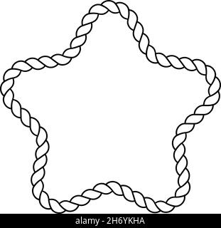 chain pattern star illustration, good for a variety of designs Stock Vector
