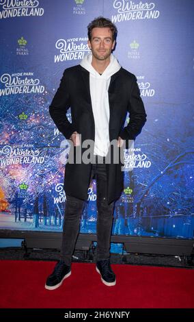 London, UK. 18th Nov, 2021. LONDON, ENGLAND - NOVEMBER 18: Digby Edgley attends the VIP Preview evening of Hyde Park Winter Wonderland at Hyde Park on 18th November 2021 in London, England. Photo Gary Mitchell/Alamy Live News Stock Photo