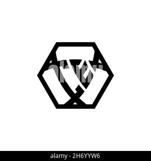 CE Monogram logo letter with triangle shield shape hexagonal rounded. Triangle monogram logo, shield monogram logo, triangle shield letter. Stock Vector