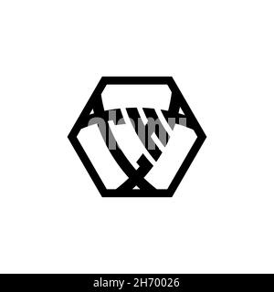CH Monogram logo letter with triangle shield shape hexagonal rounded. Triangle monogram logo, shield monogram logo, triangle shield letter. Stock Vector