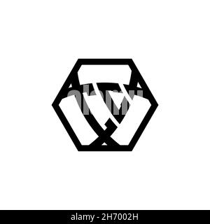 CC Monogram logo letter with triangle shield shape hexagonal rounded. Triangle monogram logo, shield monogram logo, triangle shield letter. Stock Vector