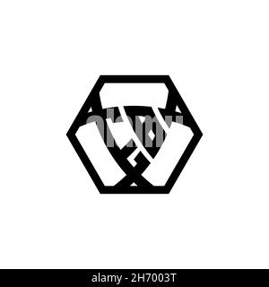 EB Monogram logo letter with triangle shield shape hexagonal rounded. Triangle monogram logo, shield monogram logo, triangle shield letter. Stock Vector