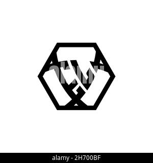EL Monogram logo letter with triangle shield shape hexagonal rounded. Triangle monogram logo, shield monogram logo, triangle shield letter. Stock Vector