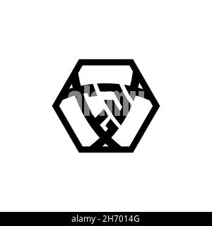 EJ Monogram logo letter with triangle shield shape hexagonal rounded. Triangle monogram logo, shield monogram logo, triangle shield letter. Stock Vector