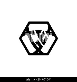 GE Monogram logo letter with triangle shield shape hexagonal rounded. Triangle monogram logo, shield monogram logo, triangle shield letter. Stock Vector