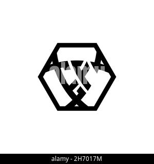 EF Monogram logo letter with triangle shield shape hexagonal rounded. Triangle monogram logo, shield monogram logo, triangle shield letter. Stock Vector