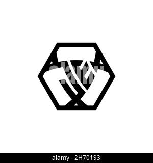 JE Monogram logo letter with triangle shield shape hexagonal rounded. Triangle monogram logo, shield monogram logo, triangle shield letter. Stock Vector