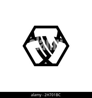 JL Monogram logo letter with triangle shield shape hexagonal rounded. Triangle monogram logo, shield monogram logo, triangle shield letter. Stock Vector