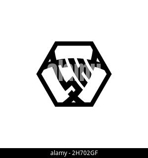 SH Monogram logo letter with triangle shield shape hexagonal rounded. Triangle monogram logo, shield monogram logo, triangle shield letter. Stock Vector