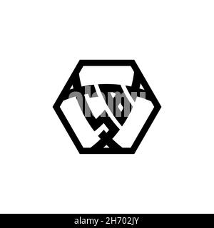 SB Monogram logo letter with triangle shield shape hexagonal rounded. Triangle monogram logo, shield monogram logo, triangle shield letter. Stock Vector
