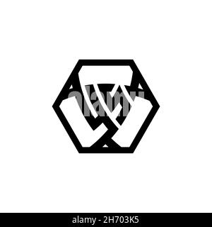 YS Monogram logo letter with triangle shield shape hexagonal rounded. Triangle monogram logo, shield monogram logo, triangle shield letter. Stock Vector
