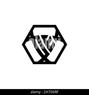 OE Monogram logo letter with triangle shield shape hexagonal rounded. Triangle monogram logo, shield monogram logo, triangle shield letter. Stock Vector