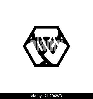 PE Monogram logo letter with triangle shield shape hexagonal rounded. Triangle monogram logo, shield monogram logo, triangle shield letter. Stock Vector