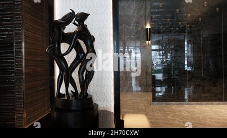 Lobby Bangkok Marriott Hotel The Surawongse Thanon Surawong, Bangrak Bang Rak,Bangkok Thailand Stock Photo