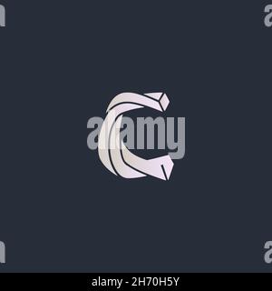 Creative Innovative Initial C logo. c Letter Minimal luxury Monogram. Professional initial design. Premium Business typeface. Alphabet symbol and sign Stock Vector