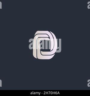 Creative Innovative Initial D logo. D Letter Minimal luxury Monogram. Professional initial design. Premium Business typeface. Alphabet symbol and sign Stock Vector