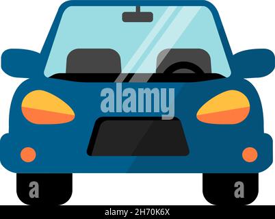 Simple car vector illustration ( front view ) Stock Vector