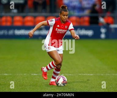 BARNET, ENGLAND - NOVEMBER 13: Nikka Parris of Arsenal  during  Barclays FA Women's Super League between Tottenham Hotspur and Arsenal at The Hive, Ba Stock Photo