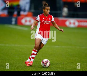 BARNET, ENGLAND - NOVEMBER 13: Nikka Parris of Arsenal  during  Barclays FA Women's Super League between Tottenham Hotspur and Arsenal at The Hive, Ba Stock Photo