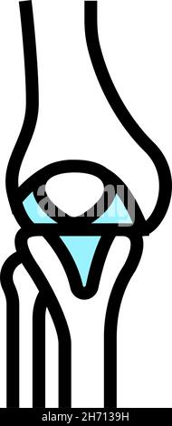 Human bone cell color line icon. Microorganisms microbes, bacteria ...
