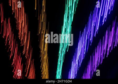 Abstract Light Rainbow Pattern - Asheville, North Carolina, USA Stock Photo
