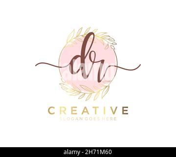 DR feminine logo. Usable for Nature, Salon, Spa, Cosmetic and Beauty ...