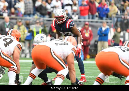 New England Patriots safety Kyle Dugger (23) during the first half an NFL  football game against the Miami Dolphins, Sunday, Sept. 12, 2021, in  Foxborough, Mass. (AP Photo/Stew Milne Stock Photo - Alamy