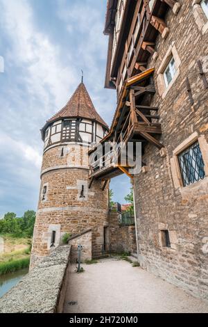 Tower of Castle Zollernschloss in Balingen, Germany Stock Photo