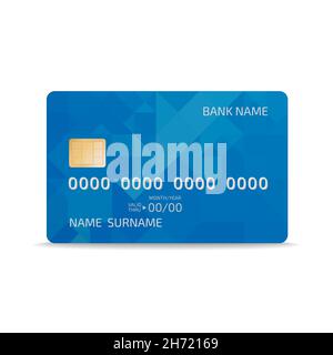 Credit or debit card design. Geometric pattern, texture and backgrond. Vector illustration Stock Vector