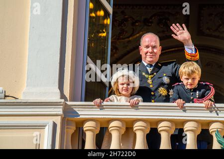 Prince Albert II Of Monaco With His Twin Children Prince Jacques And ...