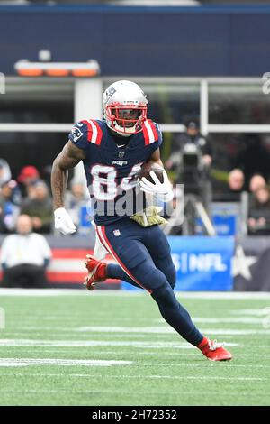 Foxborough, Massachusetts. November 14, 2021: New England Patriots ...