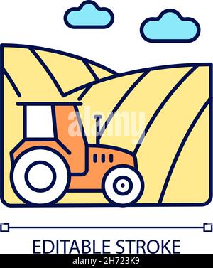 Cropland RGB color icon Stock Vector Image & Art - Alamy