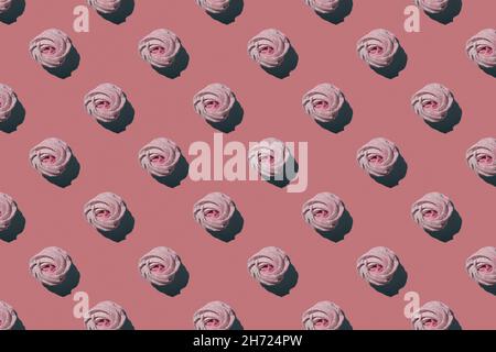 Zephyr on a pink background. Seamless Zephyr Pattern. Hard shadows Stock Photo