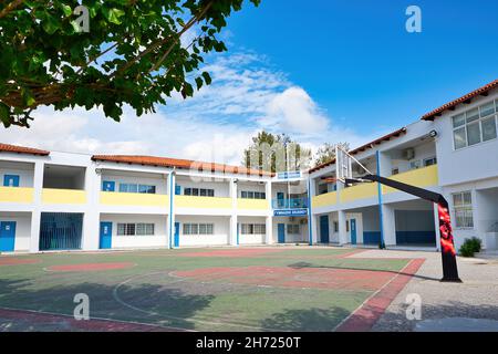 school building ,, elementary school, high school, lyceum. Stock Photo