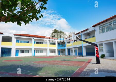 school building ,, elementary school, high school, lyceum. Stock Photo
