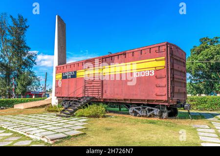 The Armoured Train on-site museum which is a Cuban National Monument Stock Photo