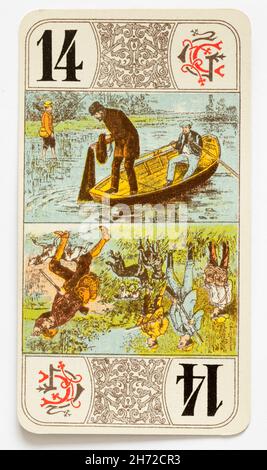 French Tarot Nouveau Card Game BP Grimaud Stock Photo