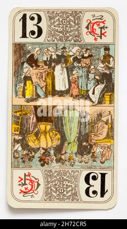 French Tarot Nouveau Card Game BP Grimaud Stock Photo