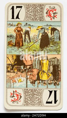 French Tarot Nouveau Card Game BP Grimaud Stock Photo